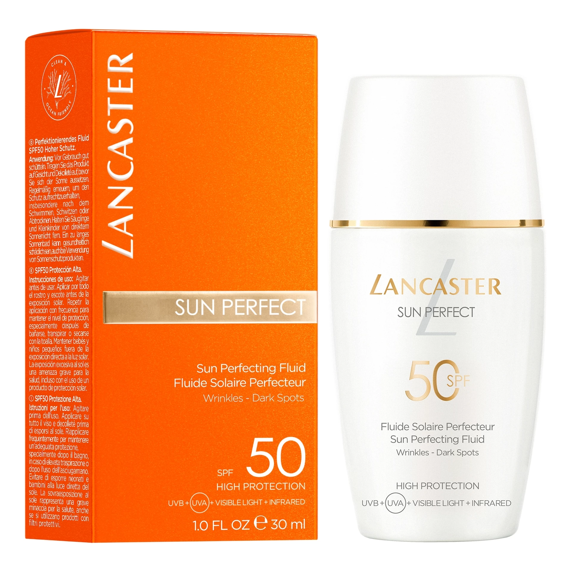 Fluid perfecționant Sun Perfect SPF50 30 ml - Lancaster