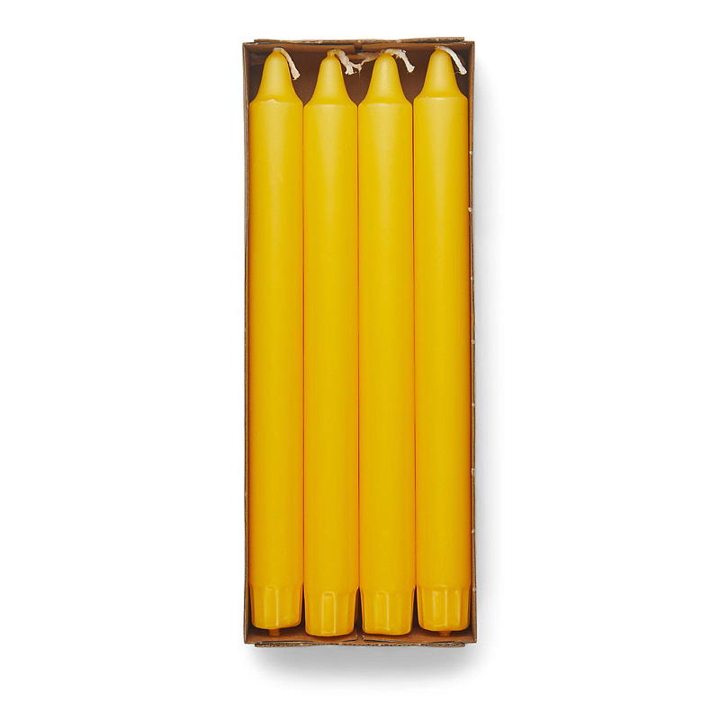 Couronne Vie Eco légère, lot de 8, 24 cm, jaune écologique