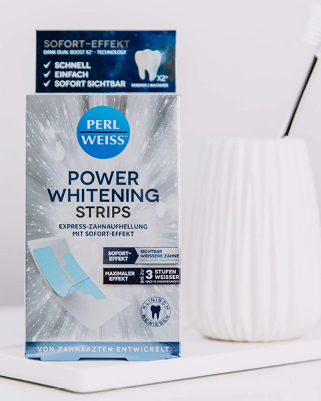 Perl Weiss Power Whitening Strips Zahnaufhellungsstreifen