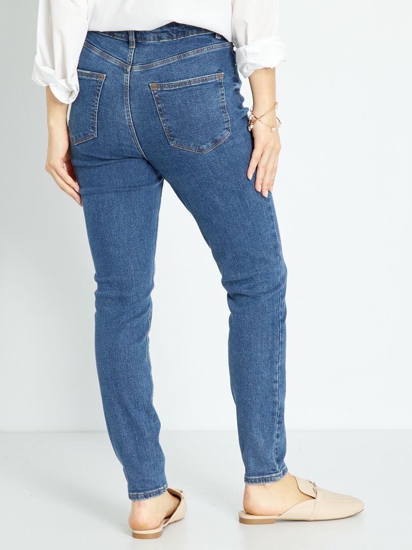 Calça jeans skinny / corte bem justo - AZUL