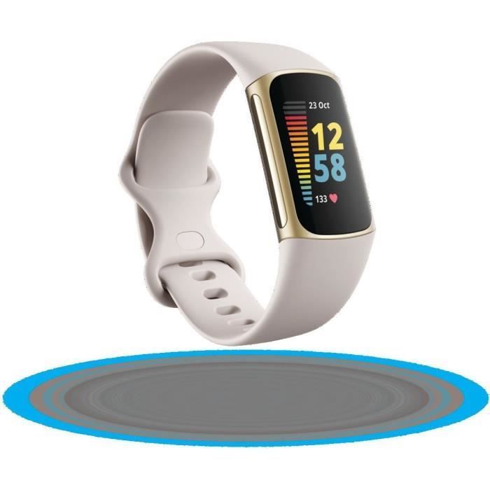 FITBIT Charge 5 - Activity Tracker - 6-Month Premium Subscription - White