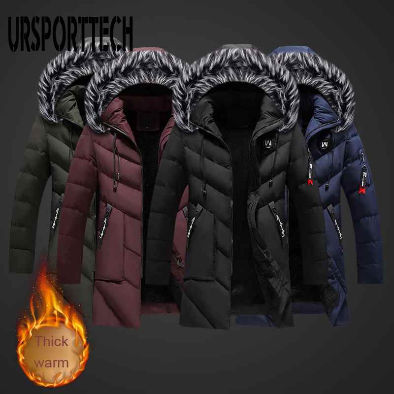 Parka invernale da uomo di alta qualità, giacca invernale spessa e calda da uomo, capospalla casual antivento da uomo, cappotto lungo medio da uomo, parka taglie forti 5XL