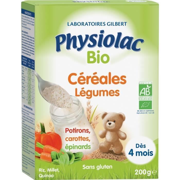Physiolac Bio-Müsli mit Gemüse +4 Minuten 200 g