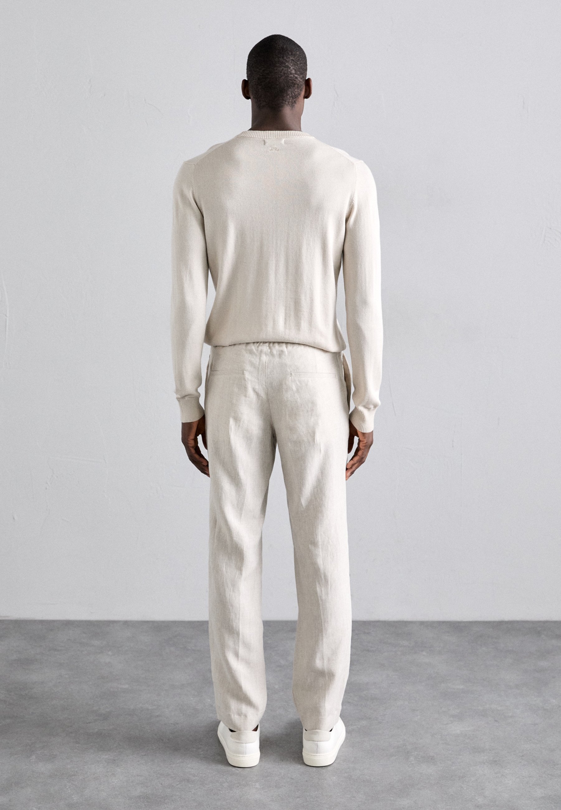 J.LINDEBERG SOREN DRAPE PANTS - Broek - moonbeam