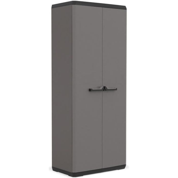 Storage cabinet - KETER - Più - 3 adjustable shelves - Grey / Black
