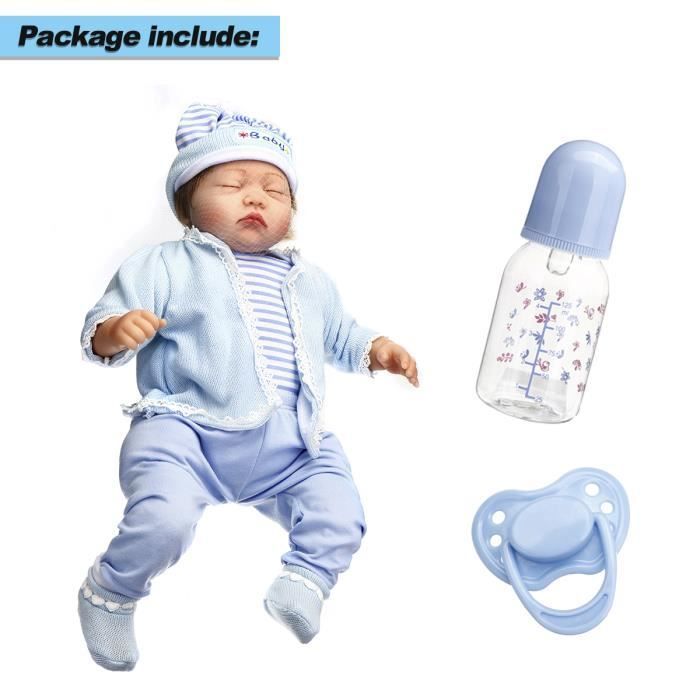 Realistic Baby Doll - TEMPSA - Reborn Baby - Soft Silicone - 49 cm - Gift Toy