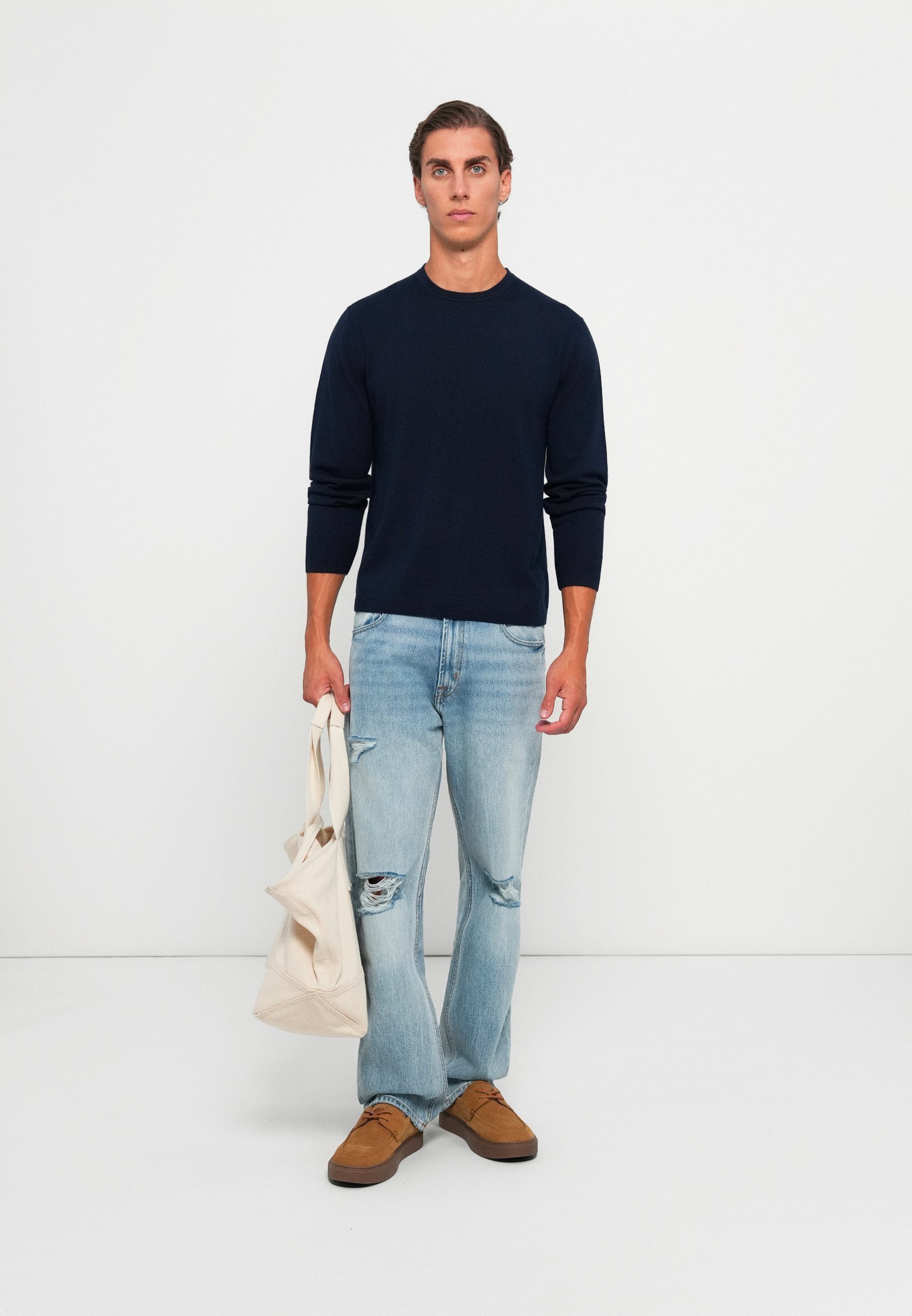 Calvin Klein CREW - Trui - donker saffierblauw