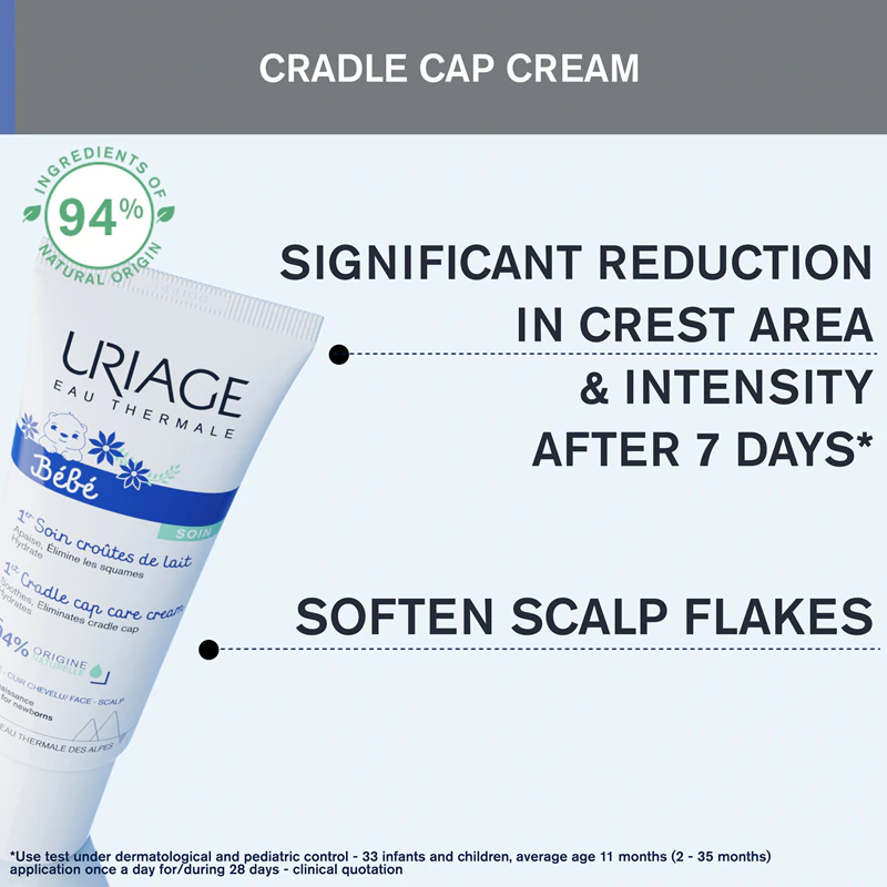 Uriage Bébé 1st Creme calmante para crosta láctea