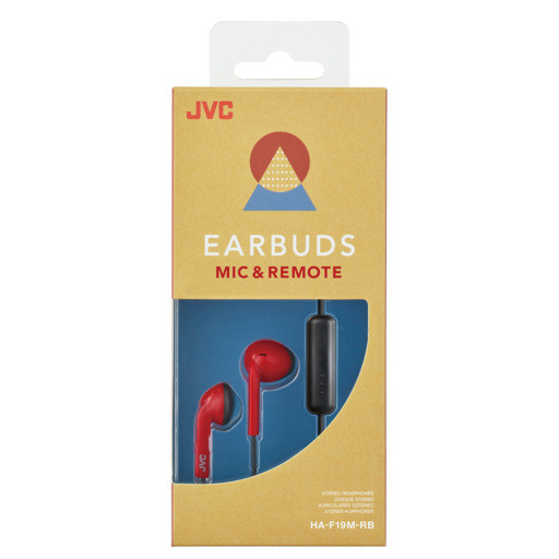 JVC HA-F19M-RB-E žične slušalke z mikrofonom