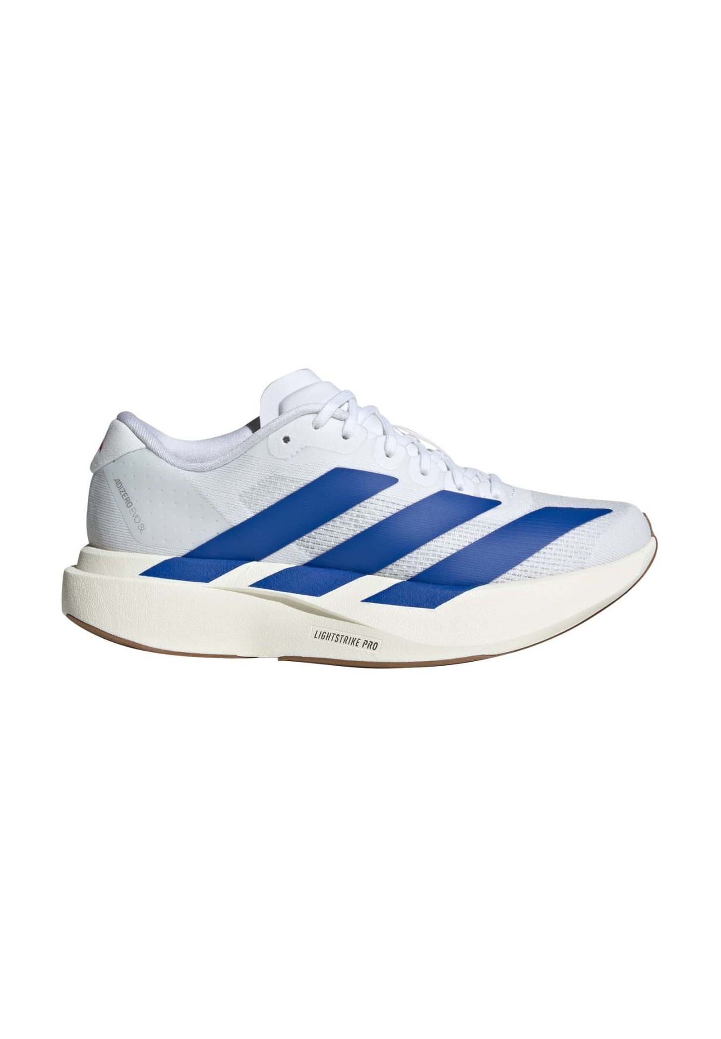 adidas Performance EVO SL ADIZERO UNISEX - Straßenlaufschuhe - ftwr weiß/team royalblau/pures Rubinrot