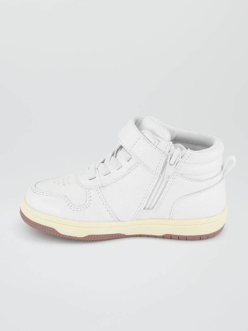 Zapatillas deportivas altas tricolores - blancas