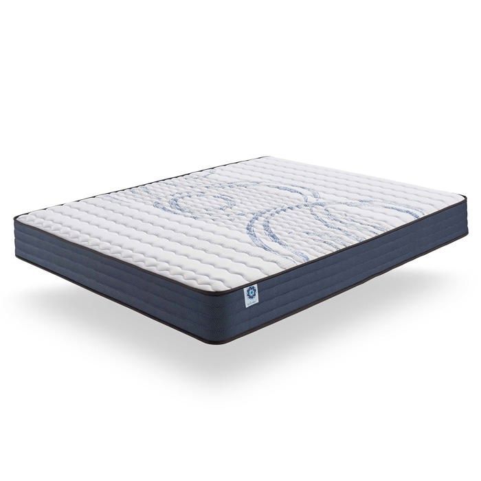 Matelas Perfect Dream 120x190 cm-24 cm-Mousse à mémoire de forme HR adaptative-7 zones Blue-latex-Confort Mi-Ferme-Ergonomique