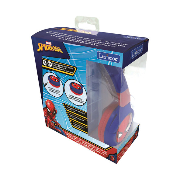 Căști Bluetooth 2 în 1 pentru copii, Spiderman