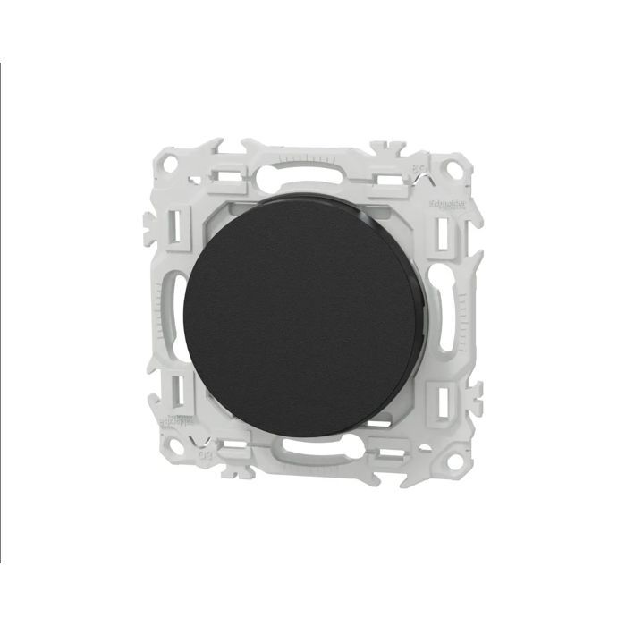 Interruptor bidireccional/pulsador - S940203 - Negro ónix RAL9005 - 10 A - Convertible bidireccional/pulsador