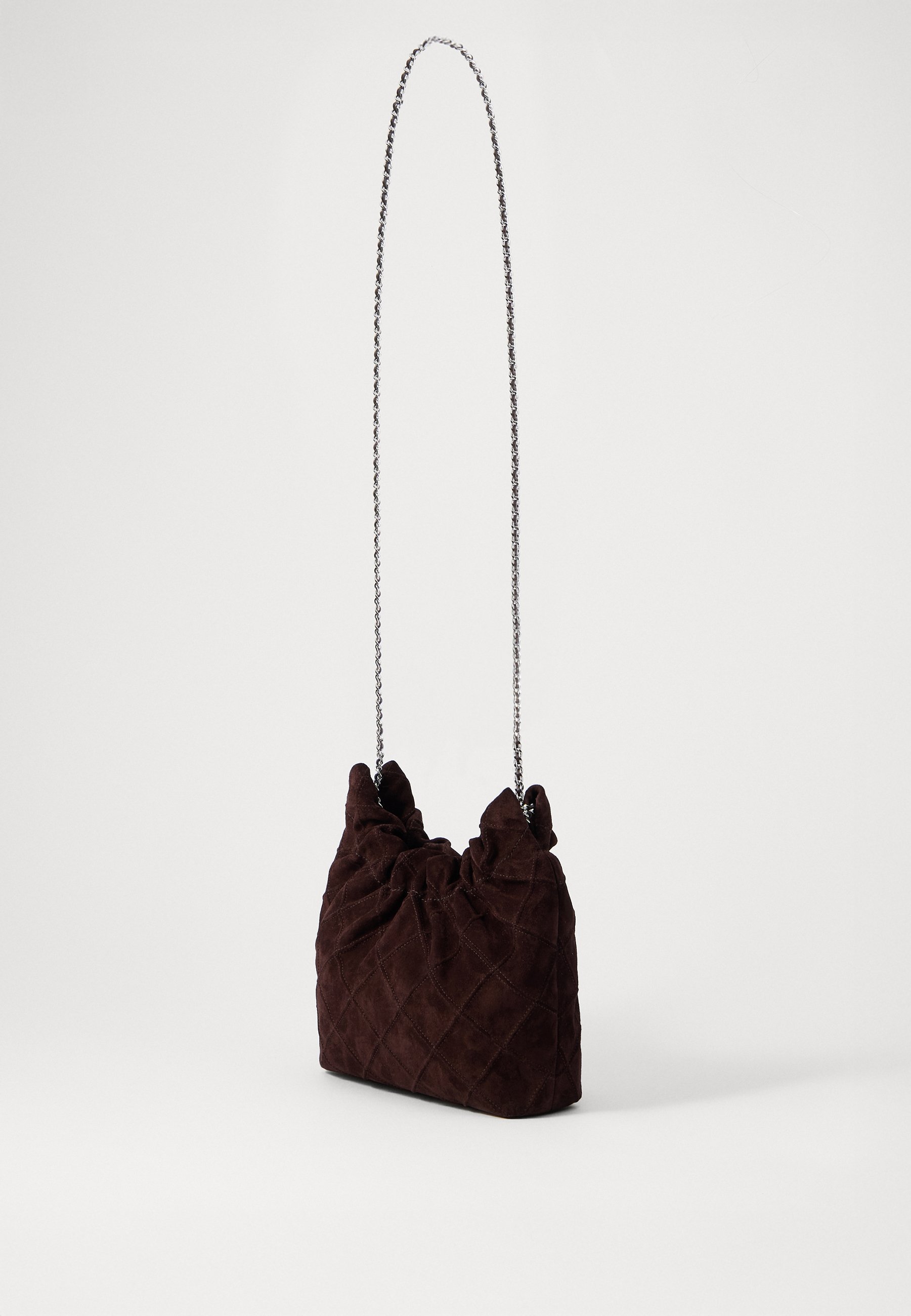 Tory Burch FLEMING MINI HOBO - Geantă de mână - licorice