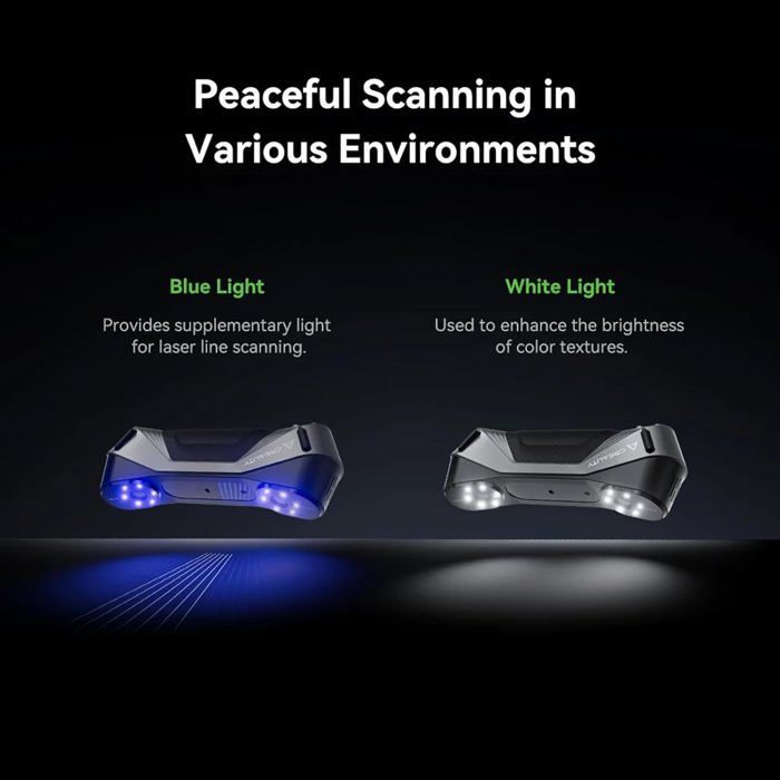 Scanner 3D - Creality - CR Scan Raptor - Précision 0,02 mm - Vitesse 60 fps - Anti-shake