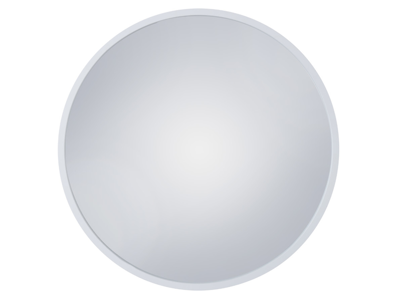 Lustro ścienne w ramie Circle 62 cm okrągłe białe