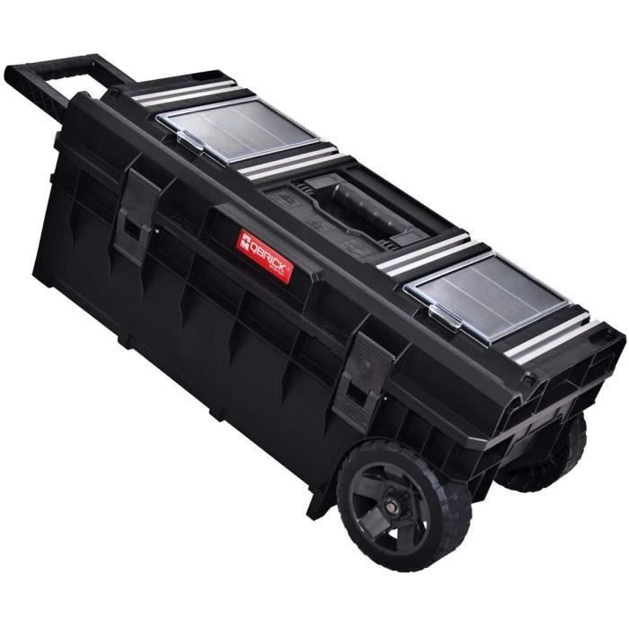 Caisse à Outils Mobile - Qbrick - Technik - Noir - Longs Outils - Accessoires Inclus