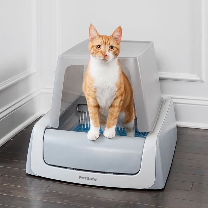 PETSAFE - Bac à Litière Auto-nettoyante ScoopFree 1,5 et son Couvercle