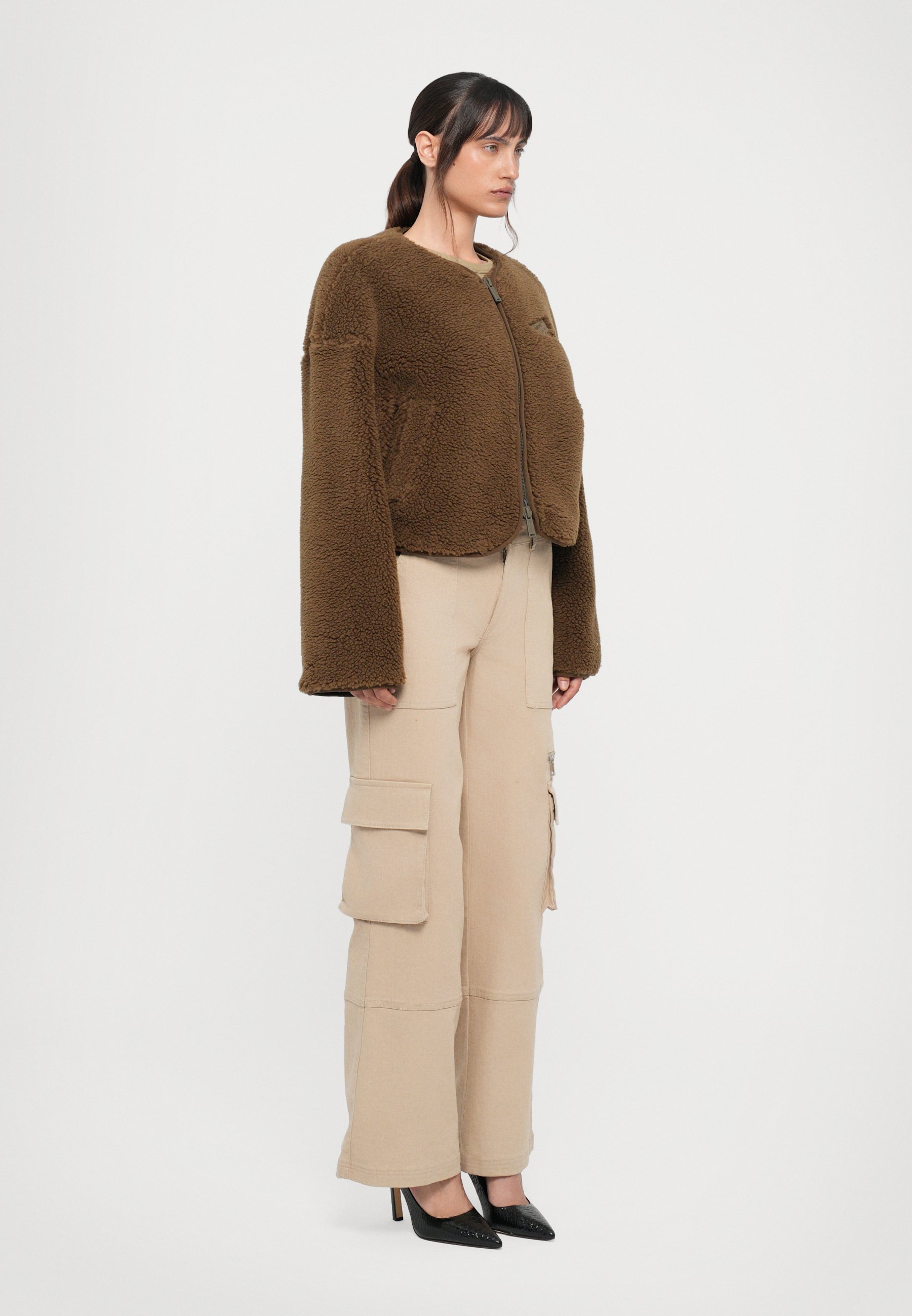 DSQUARED2 ICON LOOSE KABAN - Veste polaire - boue