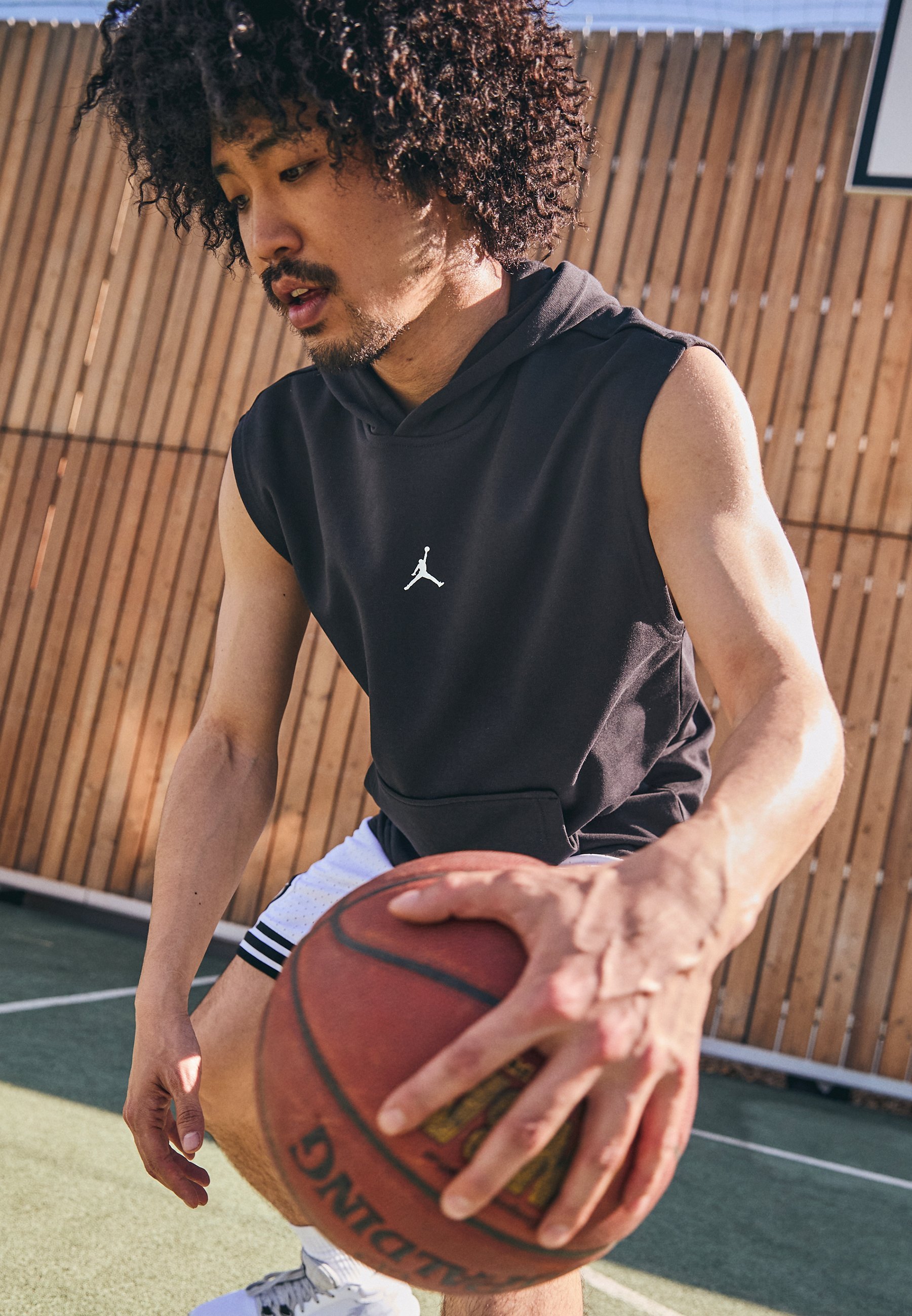 Jordan SPORT CROSSOVER MOUWLOZE HOODIE - Hoodie - zwart/wit