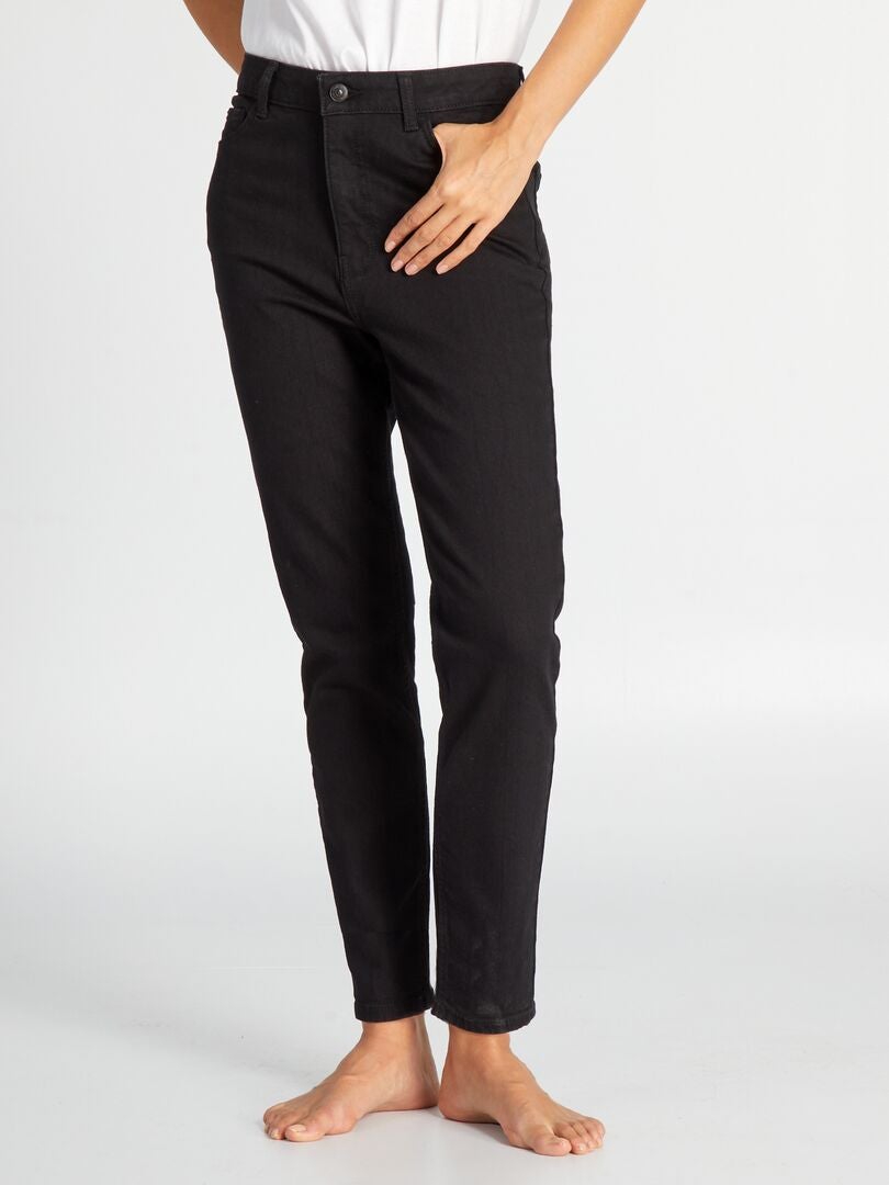 Calça jeans slim tamanho L34 - PRETA