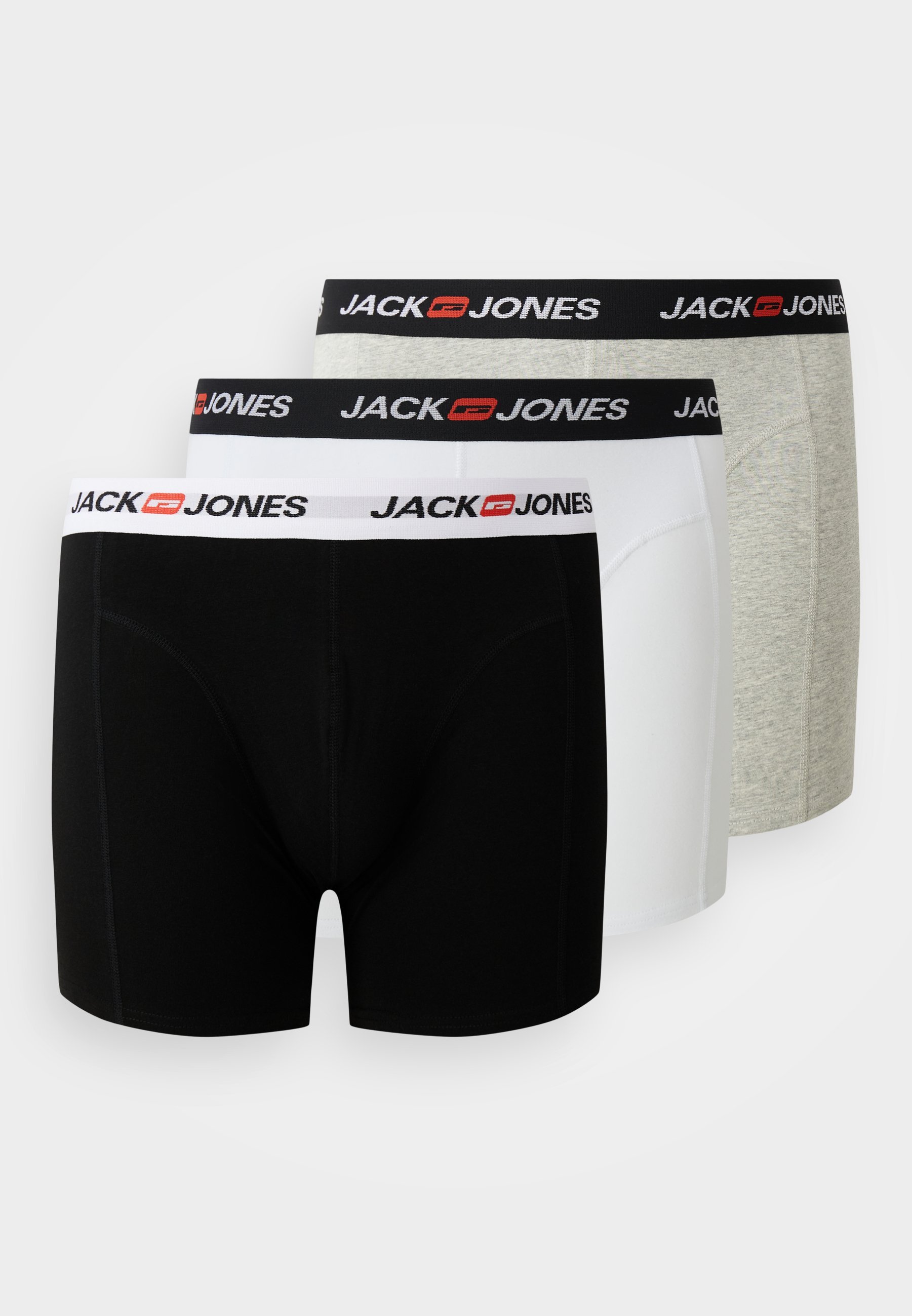 Lot de 3 slips Jack & Jones JACCORP OLD LOGO - Gris clair/blanc/noir