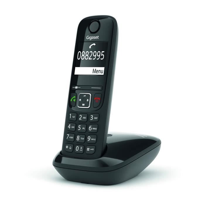 Telefone com fio GIGASET AS690 Duo preto