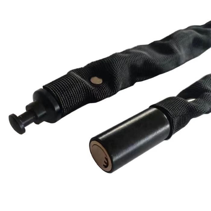 Candado para bicicleta, para bicicleta, scooter/motocicleta/cadena antirrobo (88 cm) Cadena antirrobo de acero para puerta/valla