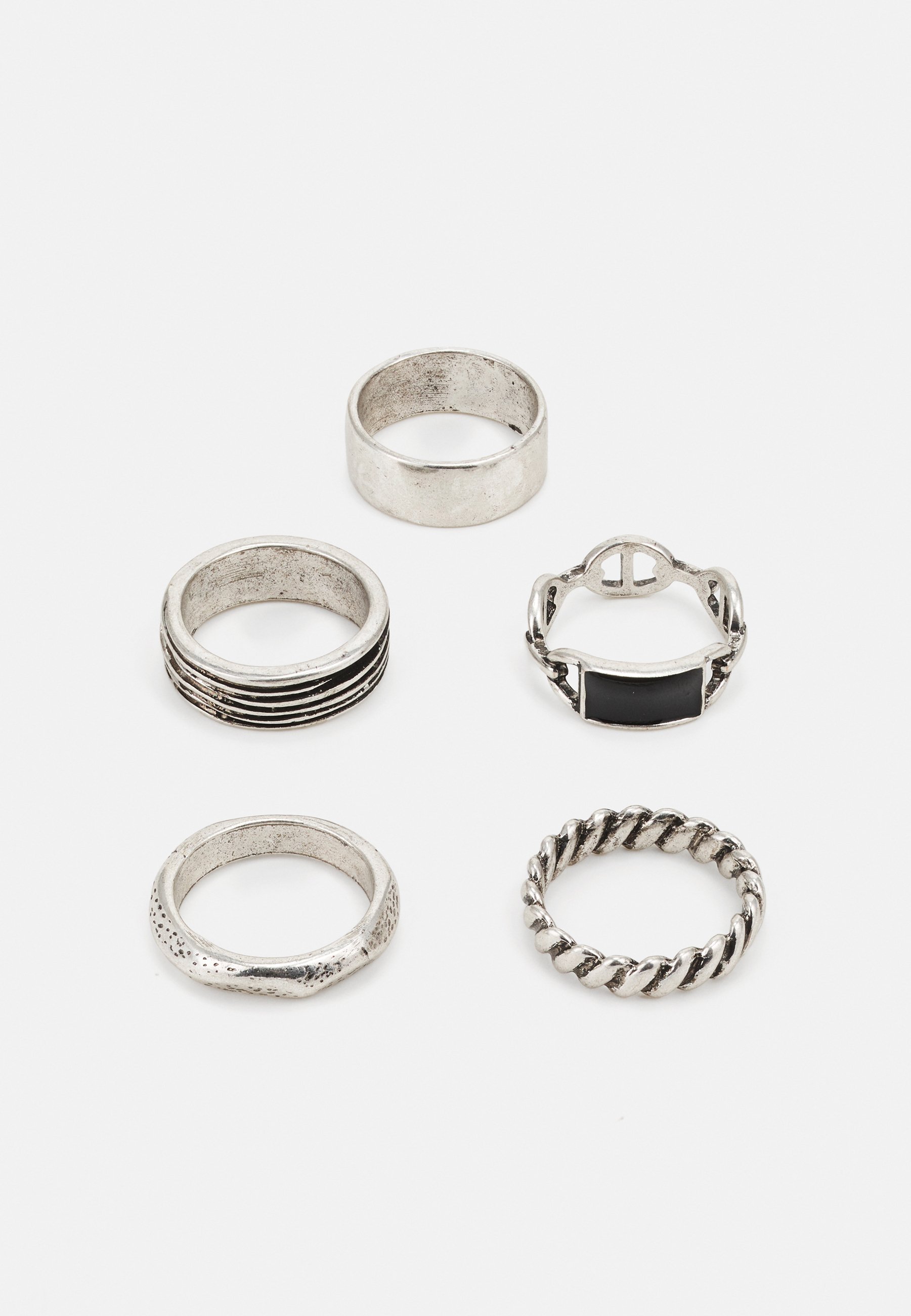Pier One 5-delige set - Ring - zilverkleurig