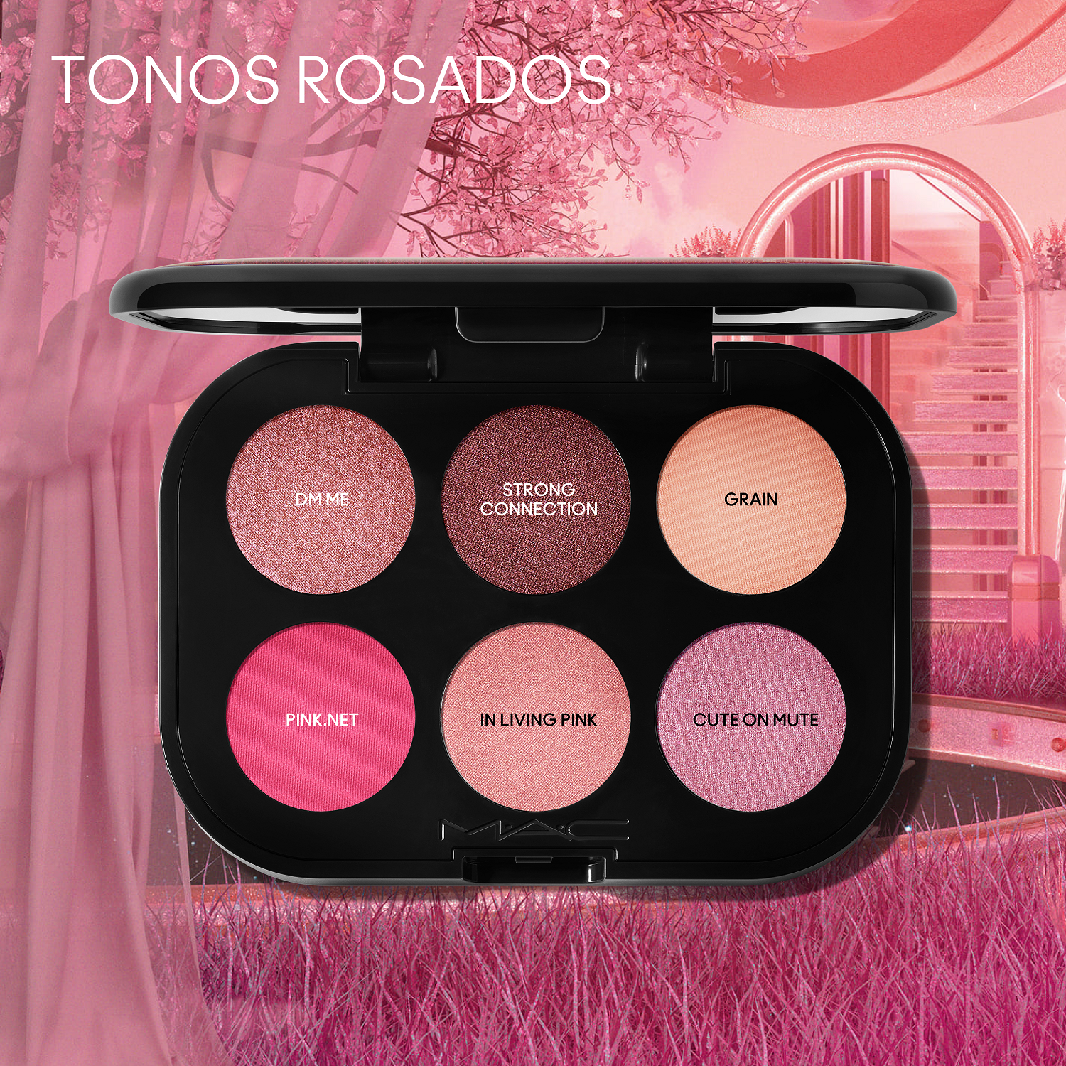 Paleta senčil za oči Connect In Colour Rose Lens Razkošna senčila za oči