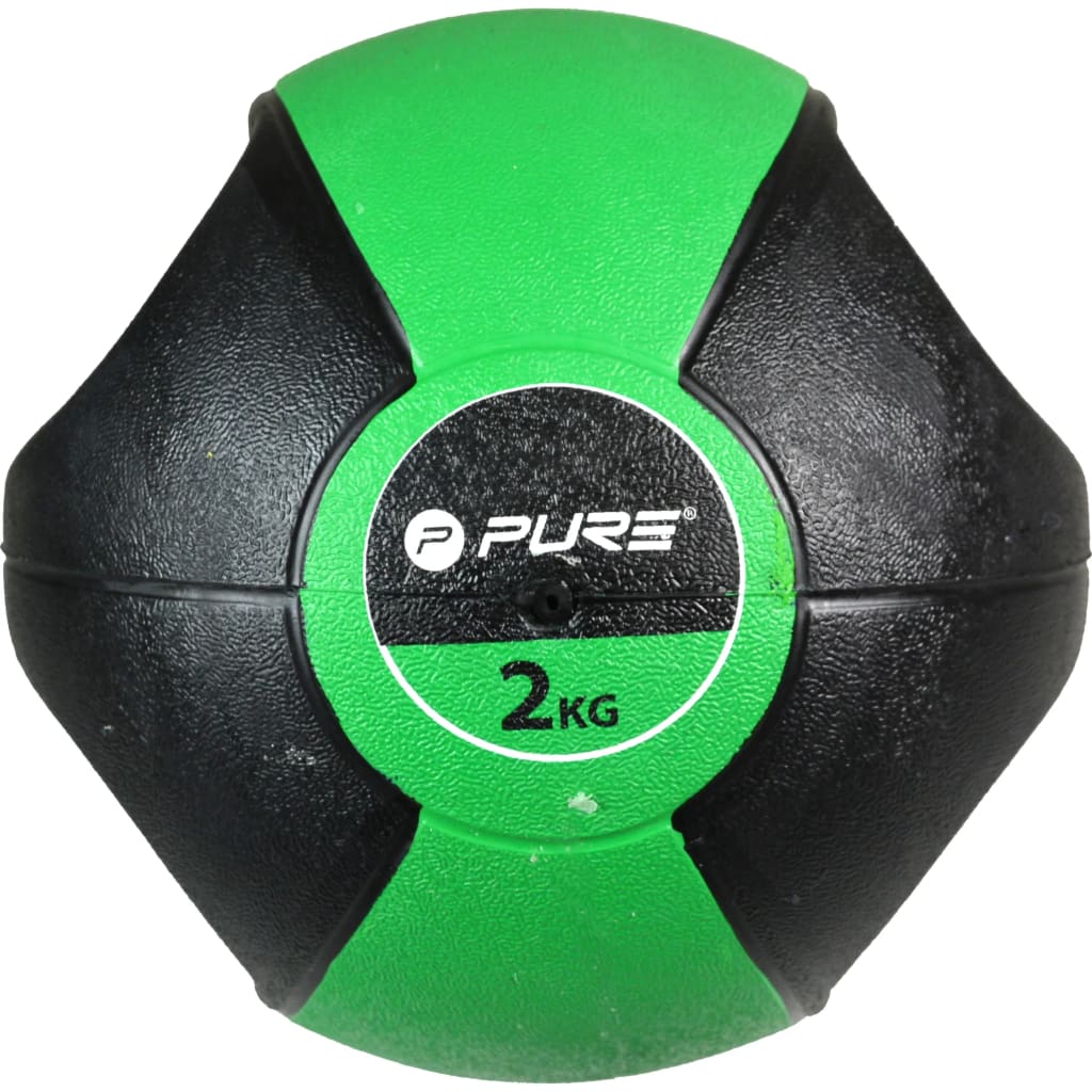 Pure2improve 2 kg Medizinball mit Griffen