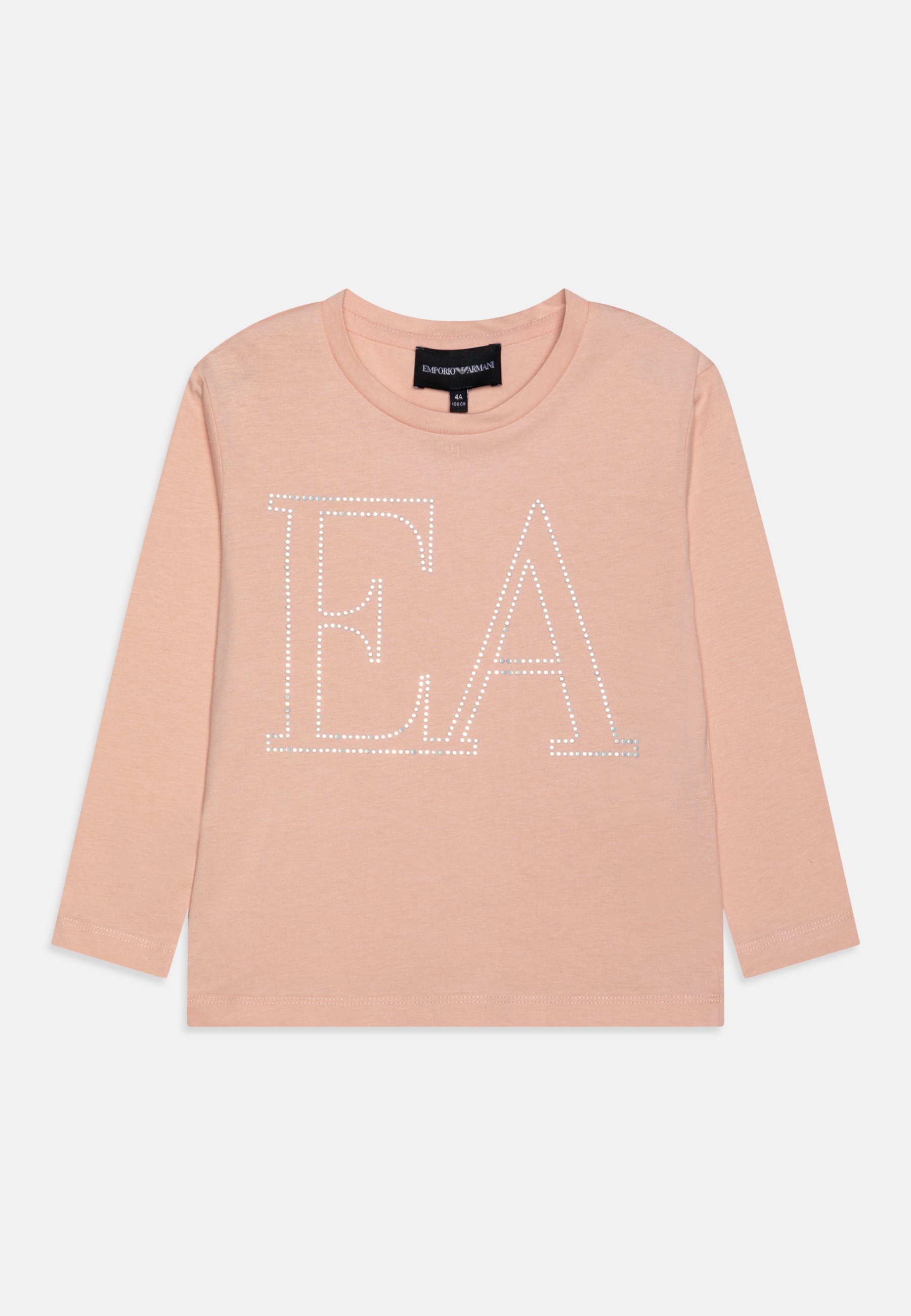 Emporio Armani top met lange mouwen - roze rookkleur