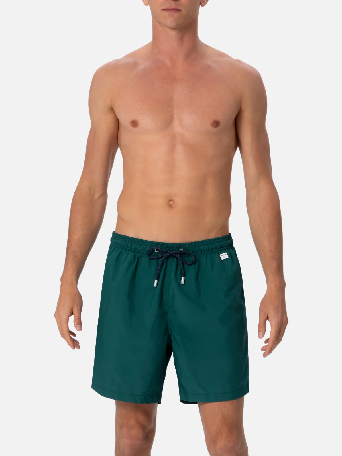 Costume da bagno da uomo in tessuto leggero verde inglese Lighting Pan