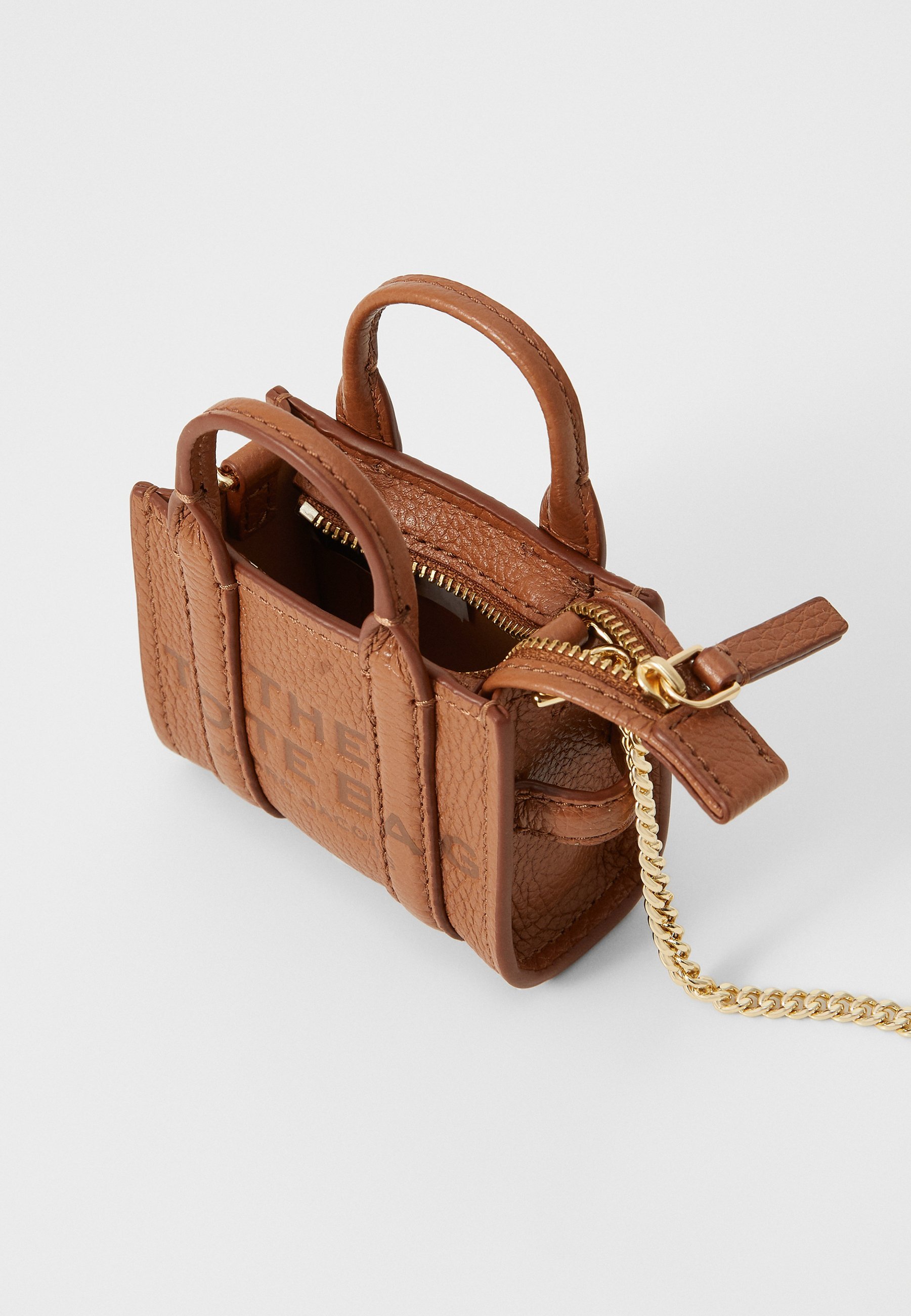 MARC JACOBS THE NANO TOTE CROSSBODY - Sleutelhanger - arganolie