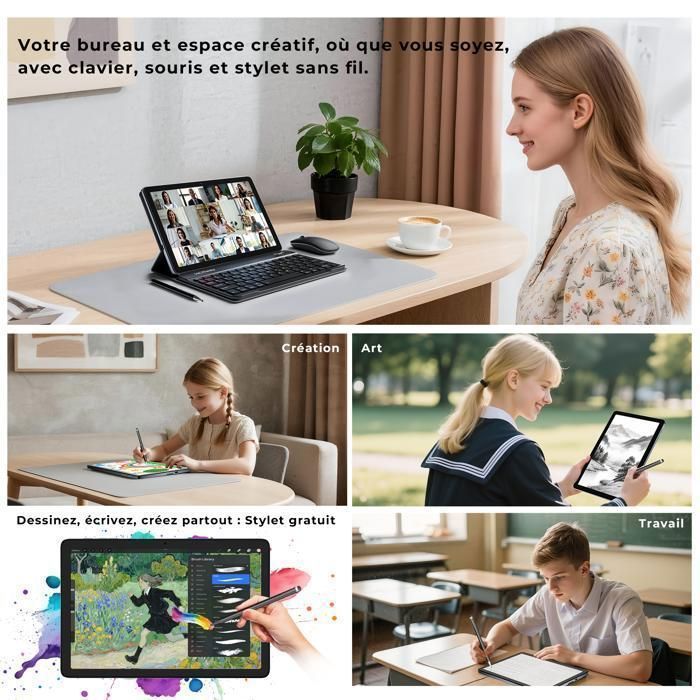 Tablette Tactile-HOTWAV Pad 13 Pro Cadeaux Scolaire Android 16 10.1