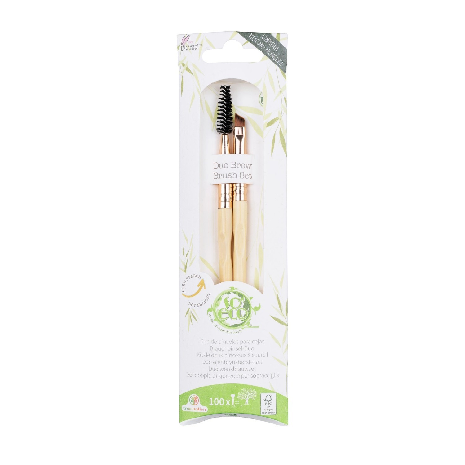 SoEco Duo Pinceaux à sourcils