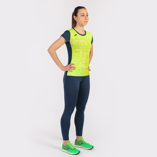 Tricou Joma Elite VIII cu mânecă scurtă, bleumarin, galben fluorescent