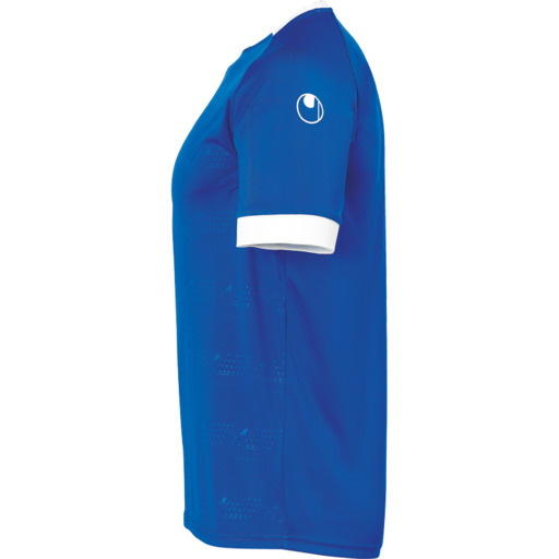 Maillot Division II à manches courtes Azur/blanc Uhlsport