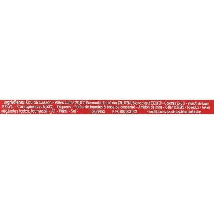 BLEDICHEF Pasta piccola al ragù di manzo - 250 g - Dai 18 mesi