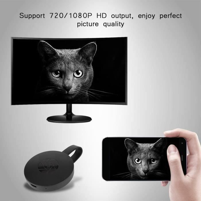 Adattatore ricevitore multimediale digitale TV HDMI Chromecast, dongle wireless WiFi G2 per iPhone e Android - XY FR
