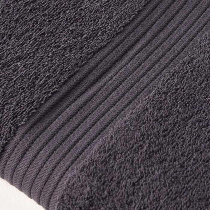 TODAY Essential - Toalla de baño maxi 90x150 cm 100% algodón color carbón