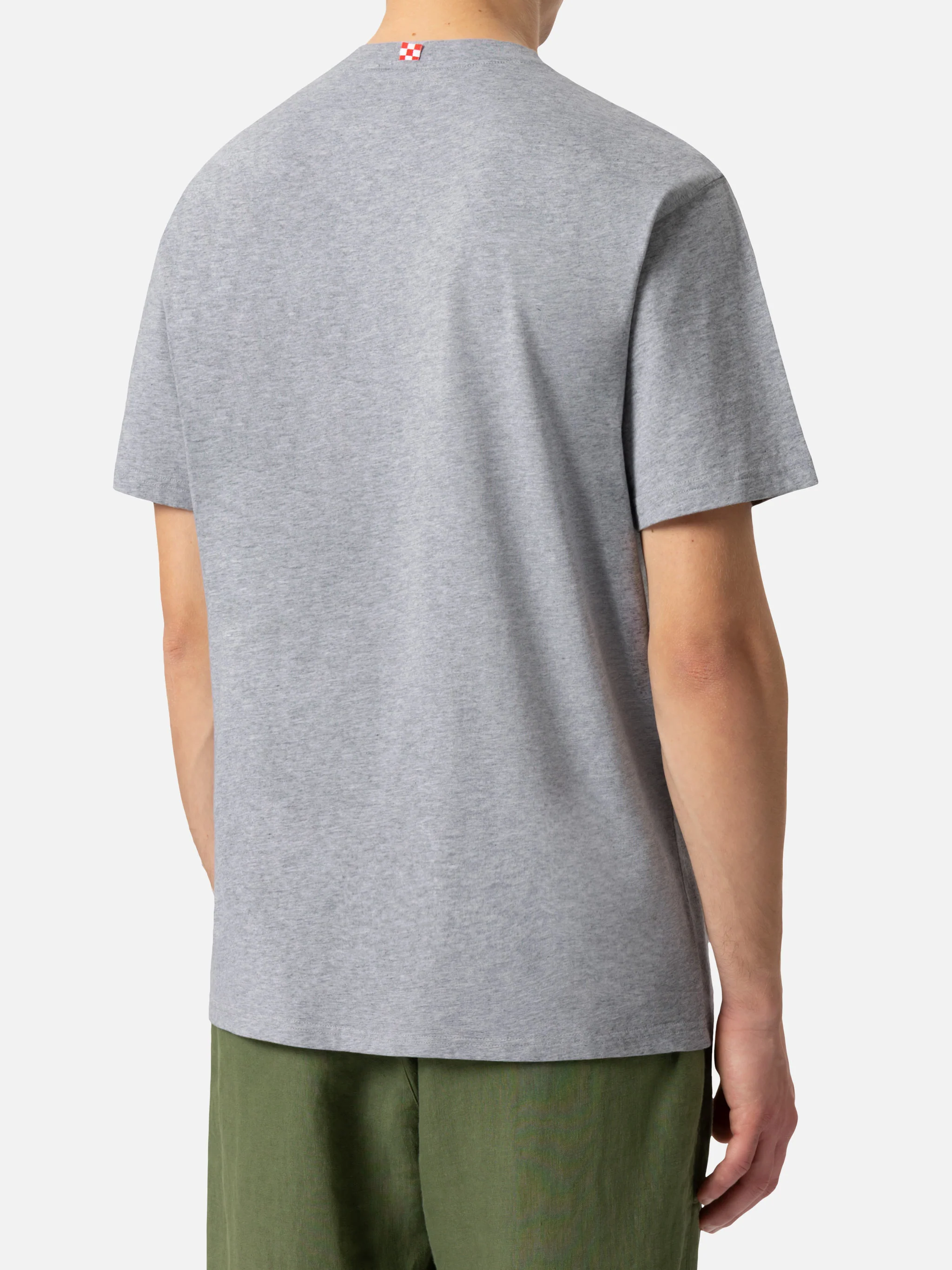 Camiseta de hombre de algodón orgánico con estampado del St. Barth Tennis Club.