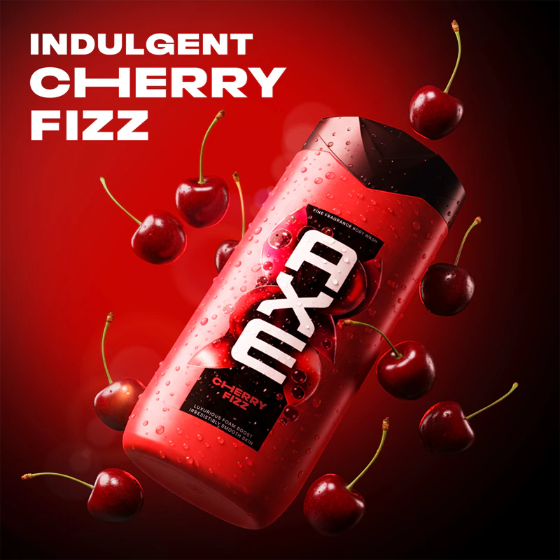 Gel de Banho Axe Premium Cherry Fizz para Homens