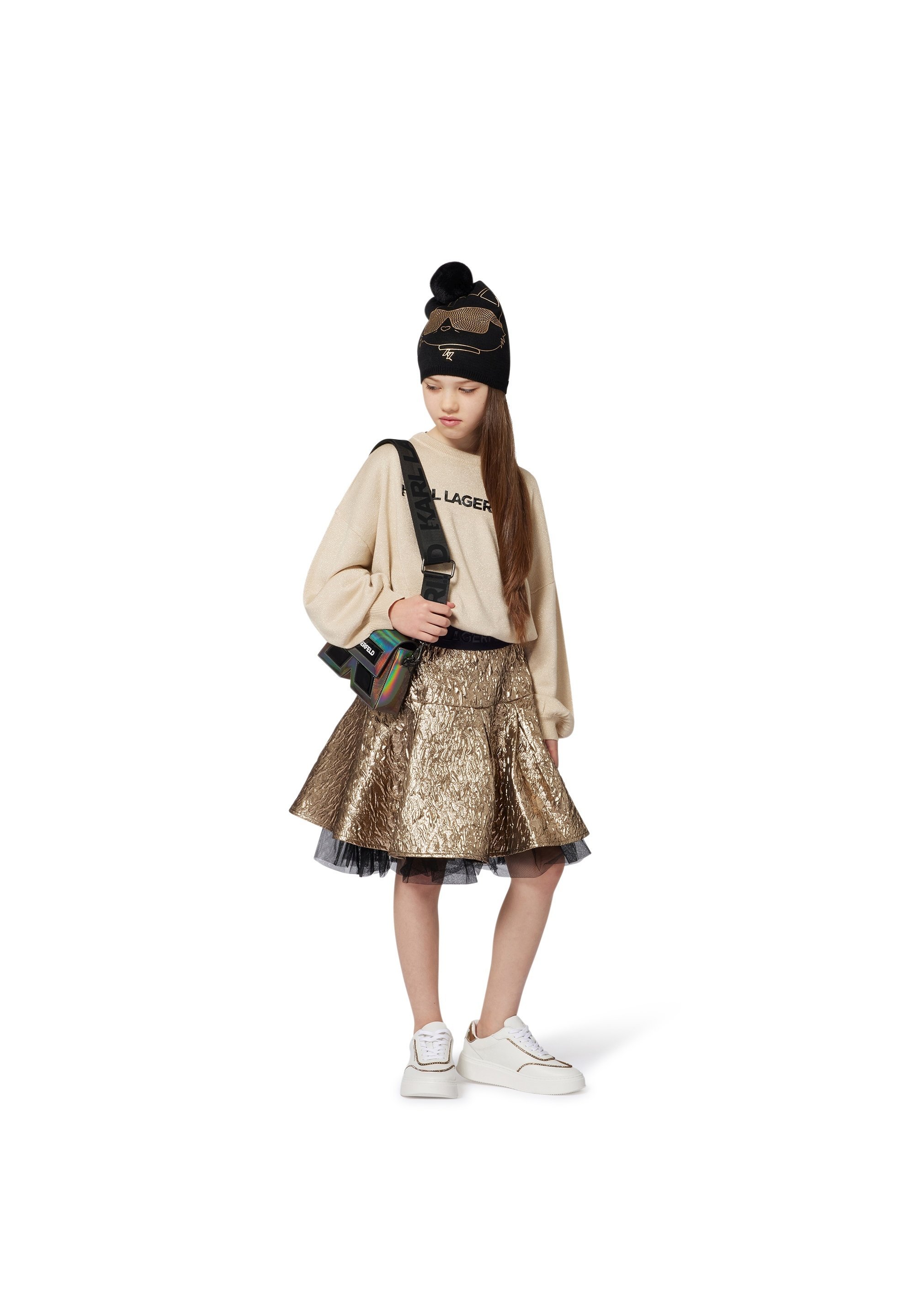 KARL LAGERFELD KIDS Beanie - zwart