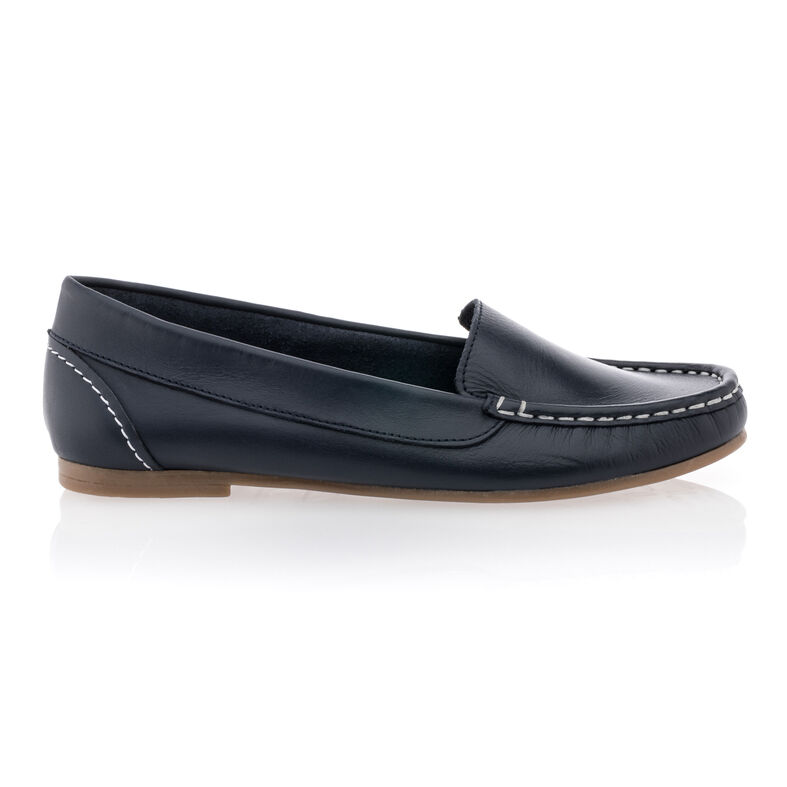 Blaue Damen-Loafer/Bootsschuhe