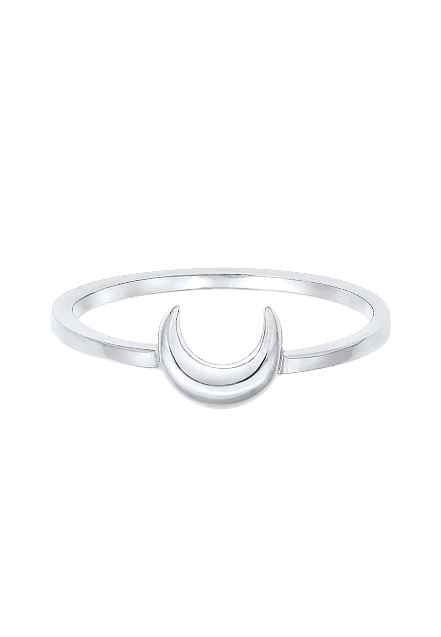 Elli Femme Half Moon Astro Basic Trend en argent sterling 925 plaqué or