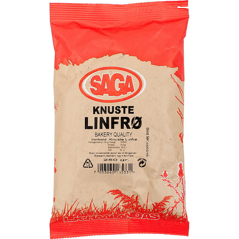 Saga Krossade linfrön 250 g