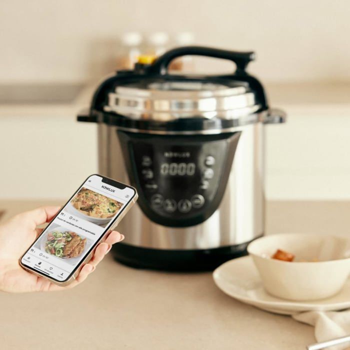 Mijoteuse Électrique Programmable Chef Pot V110. Multicuiseur Électrique Multifonction, 10 Programmes, 1000W, 6L, Conserve L[GA658]