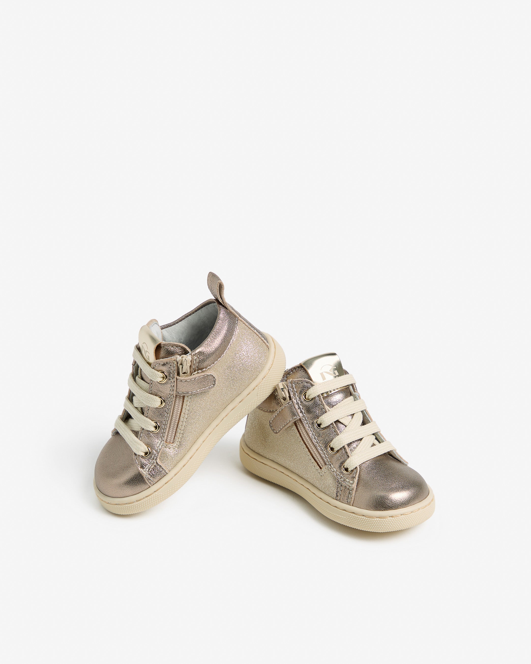  Baskets Junior pour filles en cuir et matière technique